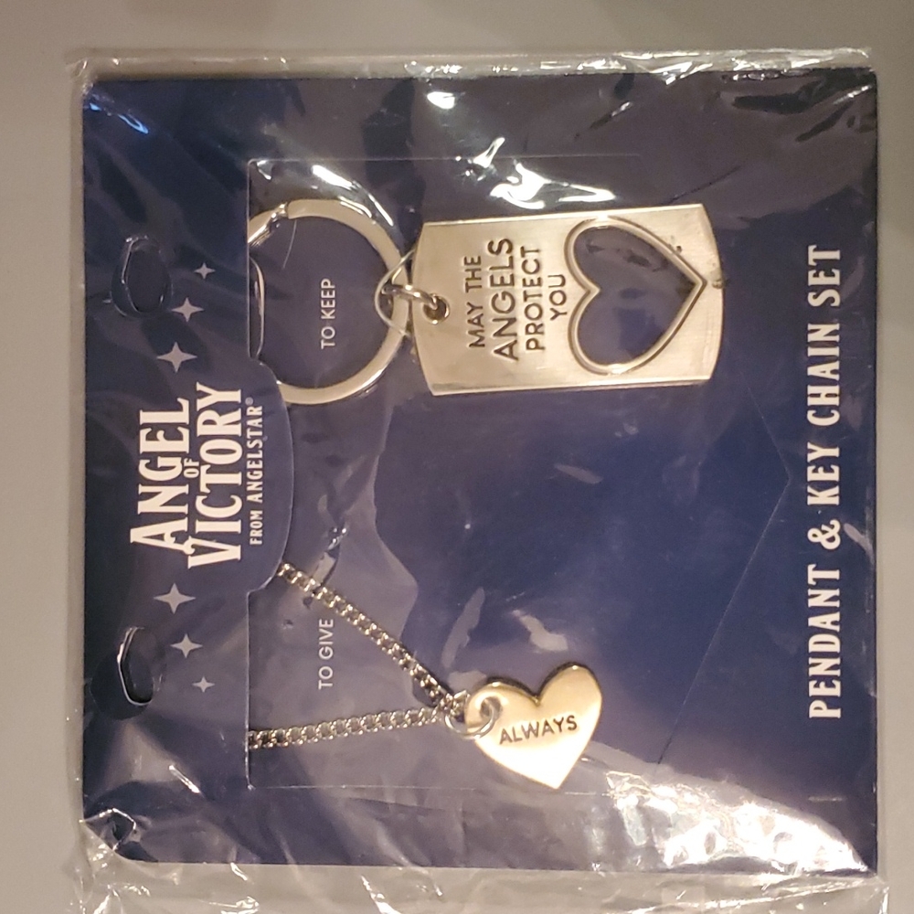 Angelstar Pendant and Key Chain Set, Give and Keep